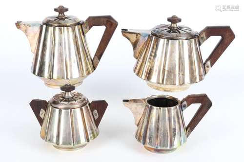 800 Silber Art Deco Tee- und Kaffeeservice, silver coffee te...