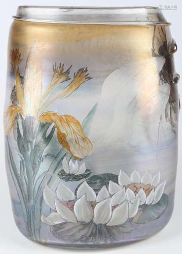 Erwin Eisch Vase Glashütte, artists vase,