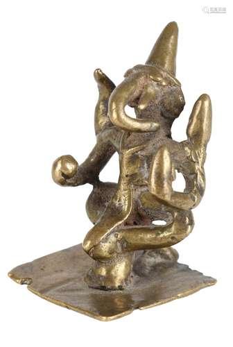 Bronze Ganesha 14. Jahrhundert mit Zertifikat, bronze sculpt...