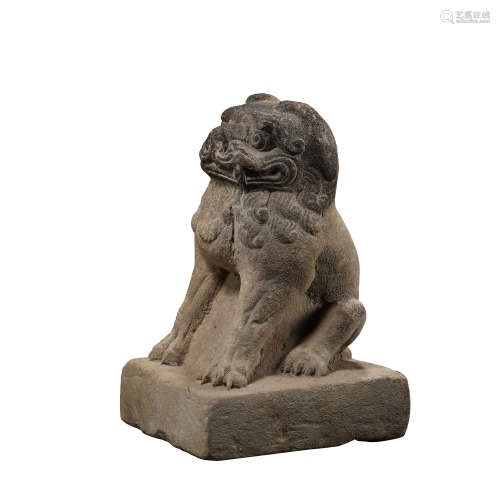 STONE CARVED LION OF TANG DYNASTY, CHINA, 6TH-9TH CENTURIES