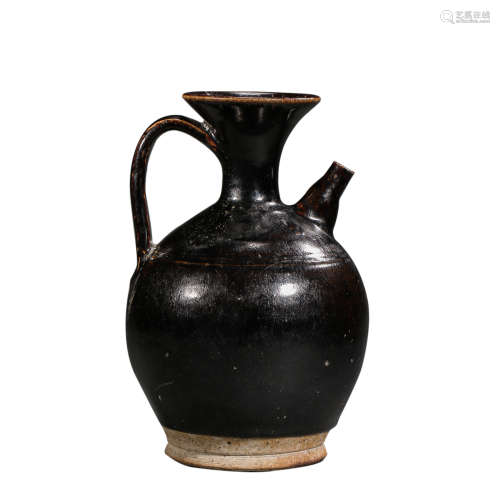 CHINESE SONG DYNASTY CIZHOU WARE BLACK-GLAZED HOLDING POT, 9...