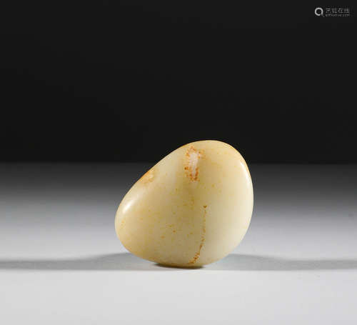 In the Qing Dynasty, Hotan seed raw stone