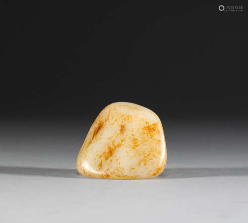 Hetian jade seed raw stone in Qing Dynasty