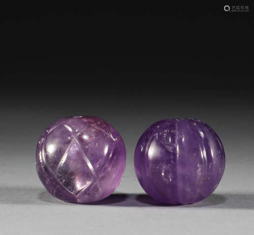 In the Song Dynasty, amethyst beads were a pair