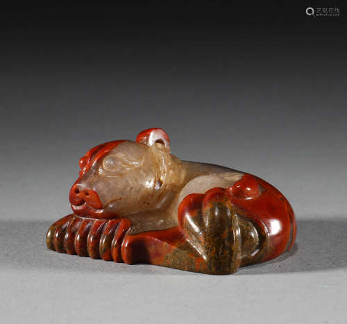 During the Warring States period, agate beasts