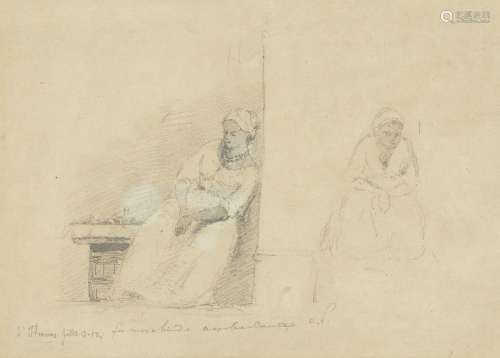 Camille Pissarro, French 1830-1903- La Marchande Ambalant, S...