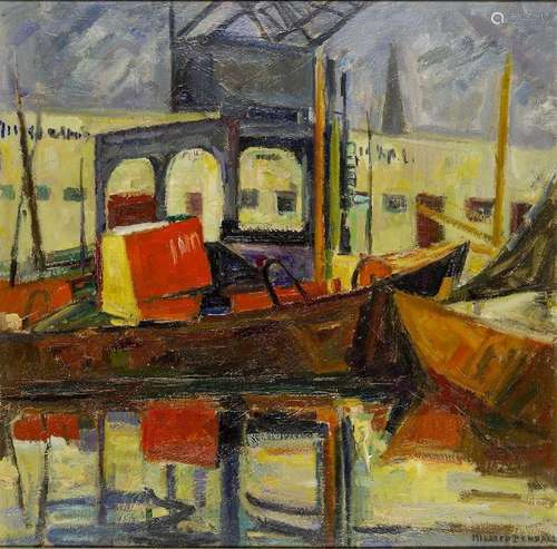 Mildred Bendall, French 1891-1977- The Harbour of Bordeaux, ...