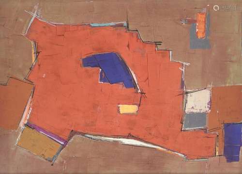 Francis Bott, German 1904-1998- Composition No.10, 1959; gou...