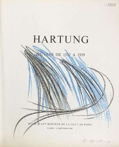 Hans Hartung, German/French 1904-1989- Untitled sketch on th...