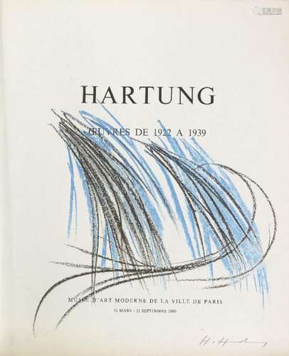 Hans Hartung, German/French 1904-1989- Untitled sketch on th...