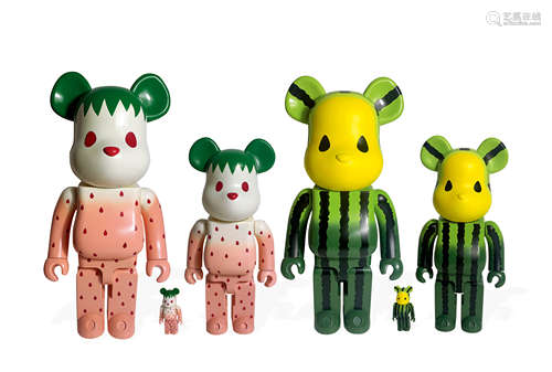 BE@RBRICK CLOT 水果系列 牛奶草莓1000%+400%+100% CLOT 水果系列...