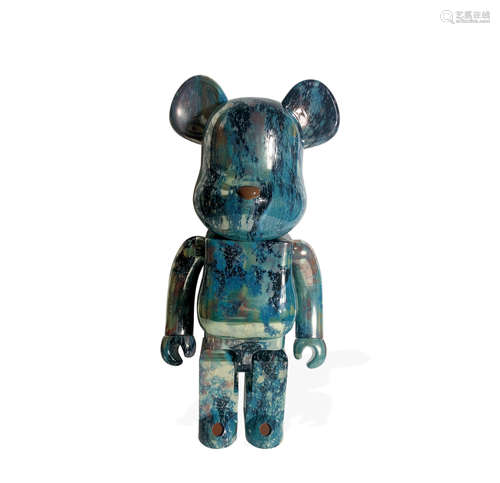 BE@RBRICK Pushead 5 大理石5代 1000% 塑胶雕塑