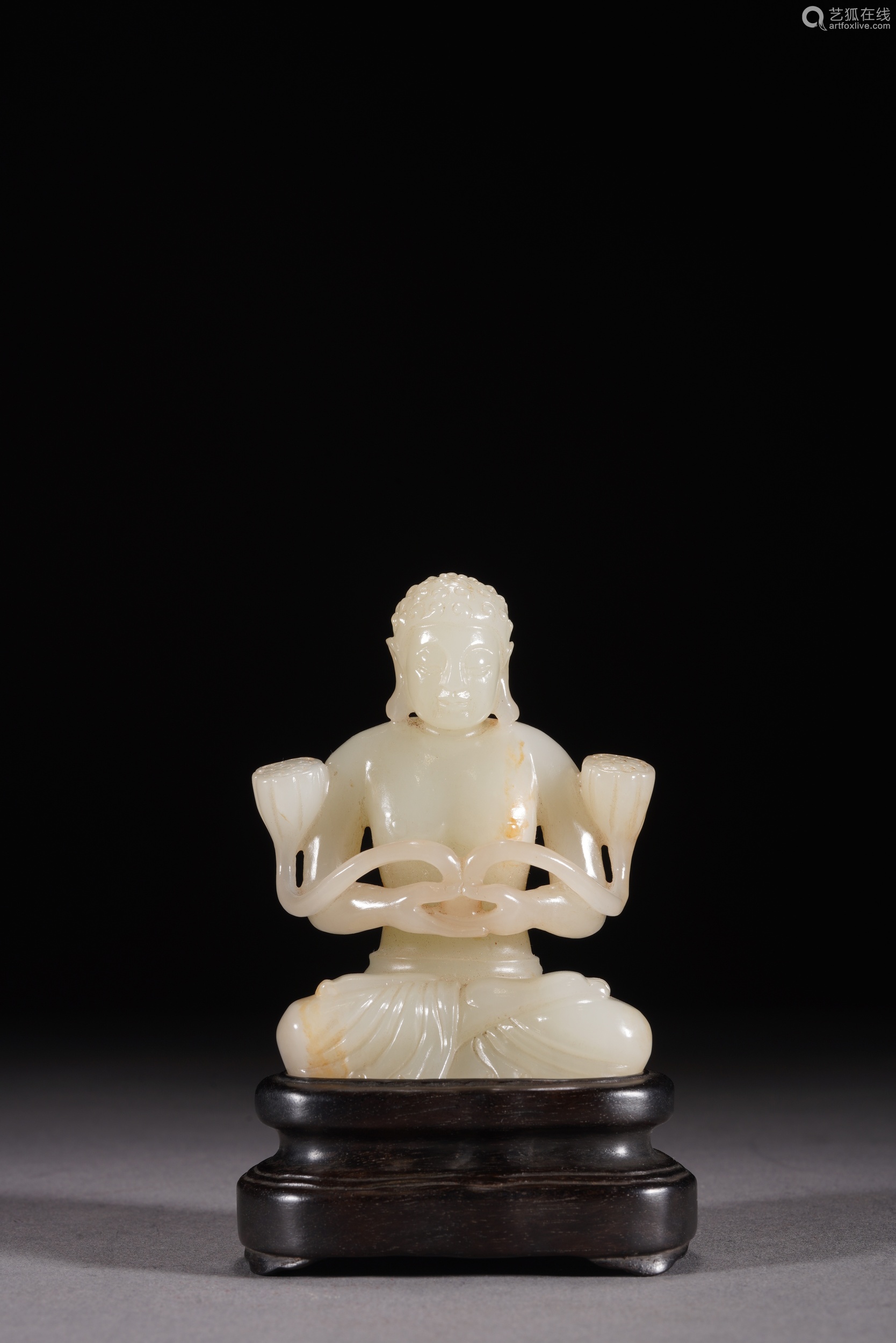 時代物，古銅菩薩坐像，古董，仏教美術，高10cm，重，350克