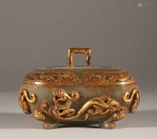 Han Dynasty gold and jade box