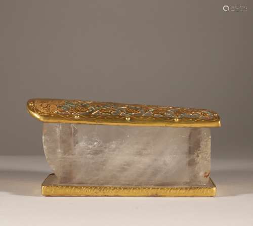 Gold covered crystal coffin of Liao Dynasty