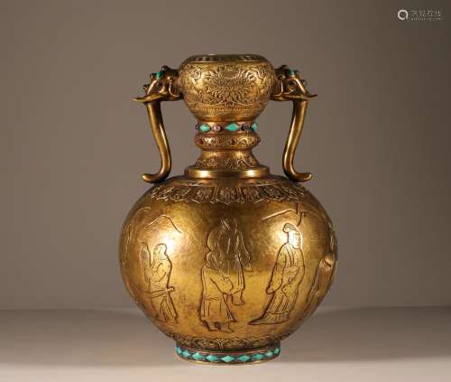 Gilded pot of Liao Dynasty