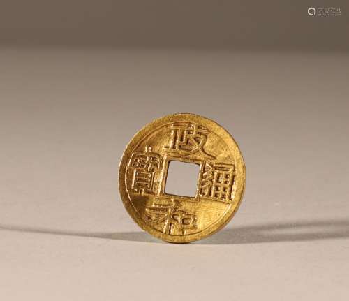 Pure gold coins of Liao Dynasty