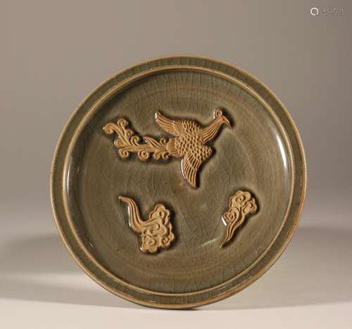 Song Dynasty dragon spring phoenix pattern plate