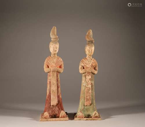 A pair of maidens in the Tang Dynasty