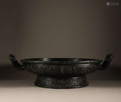 Bronze plate of the warring Han Dynasty