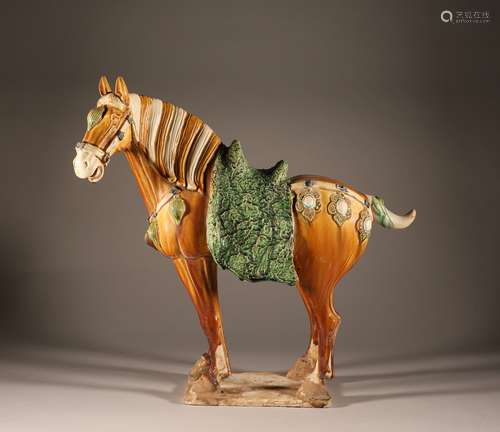 Pottery Horse in Tang Dynasty