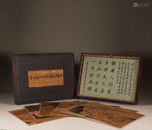 Chinese ink painting Li Gonglin silk figure story album