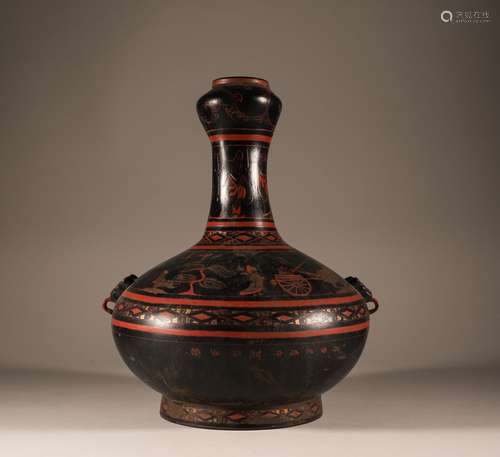 Zhanhan lacquerware garlic bottle