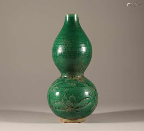 Green glazed gourd bottle of Song Dynasty