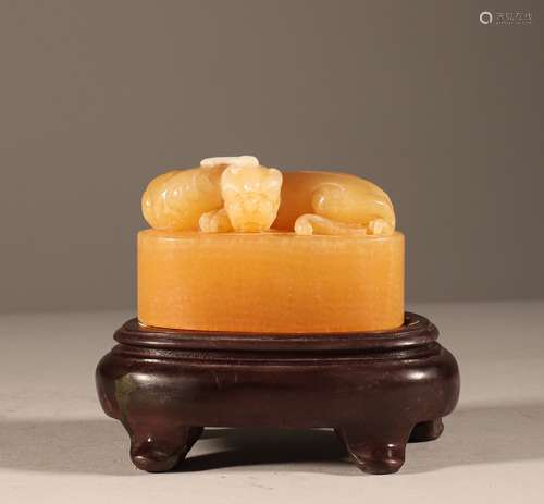 Jintian yellow seal of Qing Dynasty