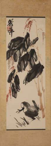 Qi Baishi's paper flower painting