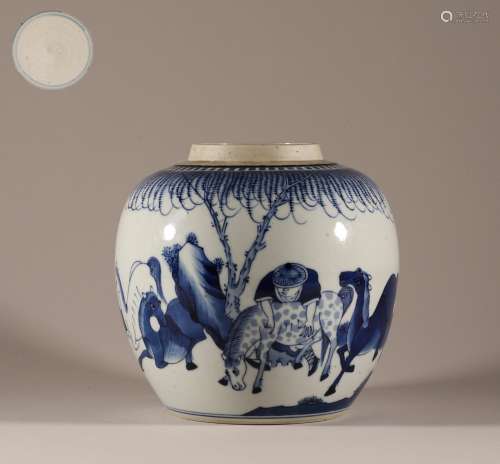 Qing Dynasty figure jar