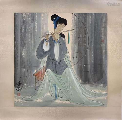 Chinese Ink Color Painting ,Signed