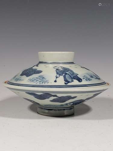 Chinese Blue and White Porcelain Bowl,Mark