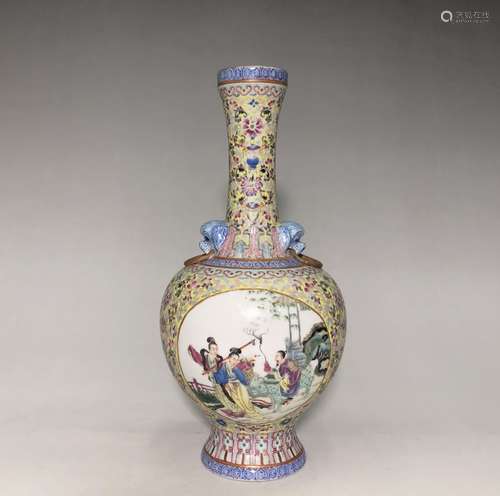 Chinese Famille Rose Porcelain Vase