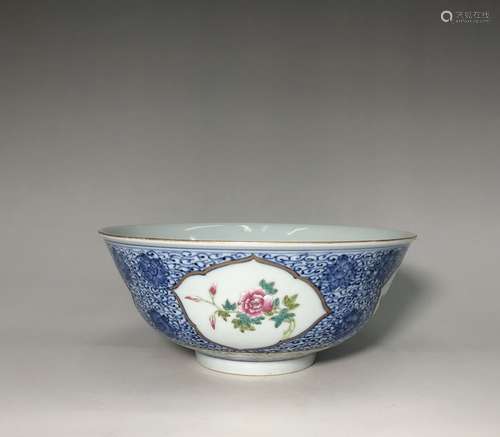 Chinese Famille Rose Porcelain Bowl,Mark