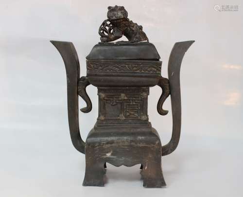 Chinese Pewter Vessel