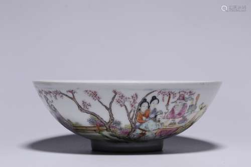 Chinese Famille Rose Porcelain Bowl,Mark