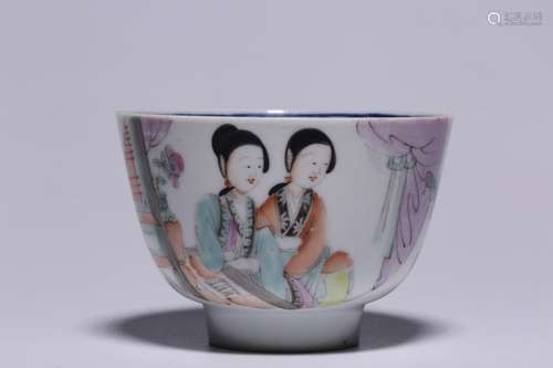 Qing Chinese Famille Rose Porcelain Bowl,Mark