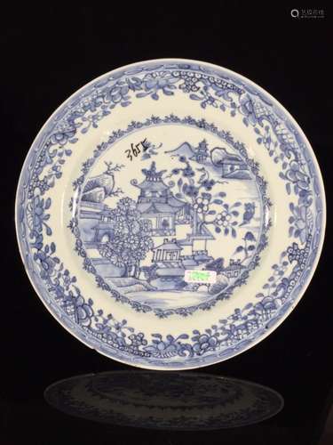 Chinese Blue and White Porcelain Plate