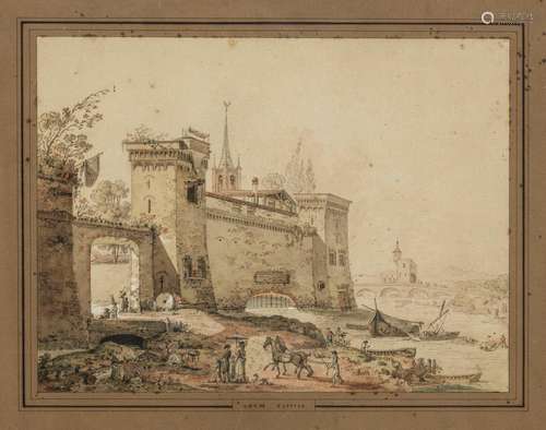 Wolfgang Adam Toepffer (1766-1847) - Vue d'un château, ...