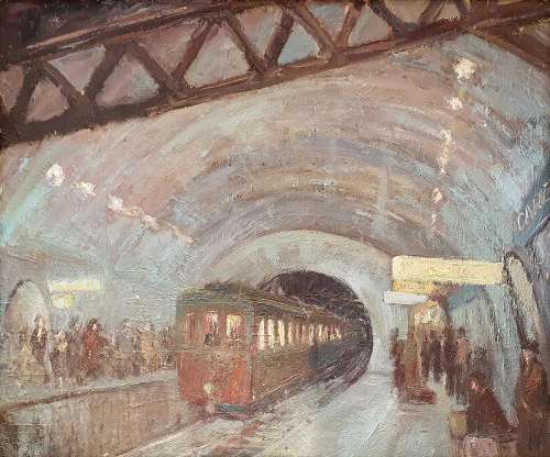 LOUIS ABEL-TRUCHET (1857-1918) Le Métro Parisien