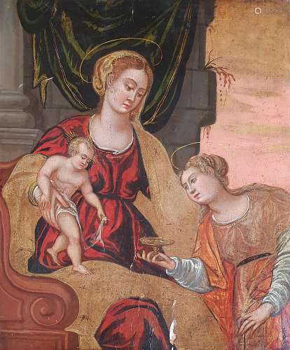 ECOLE VENETO-CRETOISE du 16ème siècle Madone, l'Enfant ...