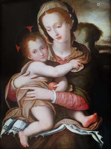 ALESSANDRO ALLORI (1535-1607), attribué Madone à l’Enfant