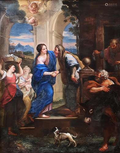 CARLO MARATTA (1625-1713), attribué La Visitation de la Vier...