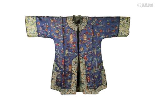 Chinese Purple Ground Lady's Robe, 19th Century