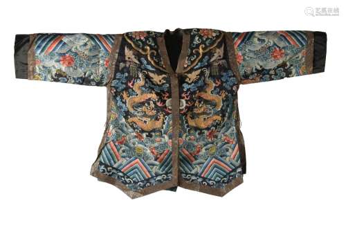Chinese Silk Embroidered Jacket, 19th Century