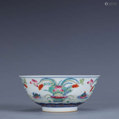 A Doucai Glaze Lotus Pond Bowl