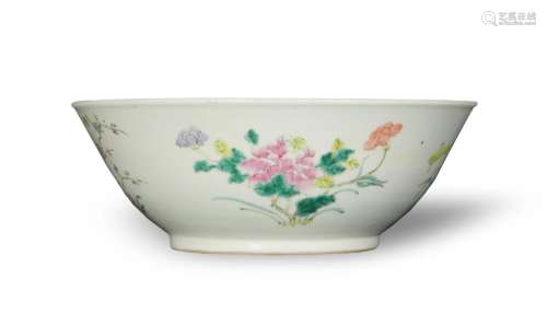 Chinese Famille Rose Bowl, Late 19th Century
