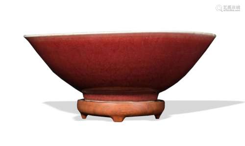 Chinese Lang Yao Red Bowl, Kangxi Period
