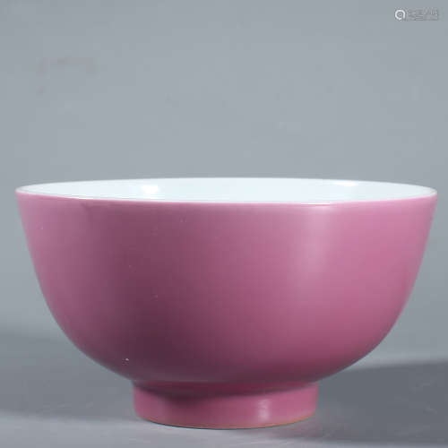 A Rouge-Red Glaze Bowl